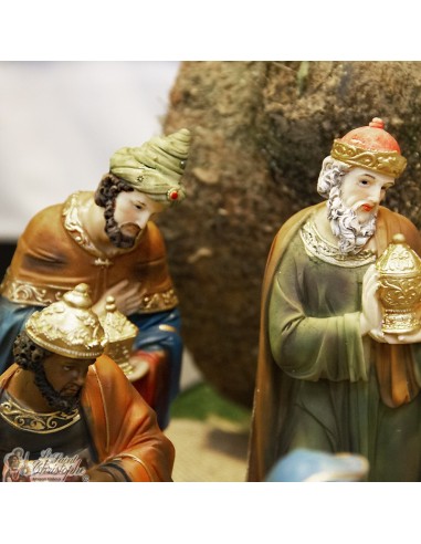 Crèche de Noël résine - 11 pièces