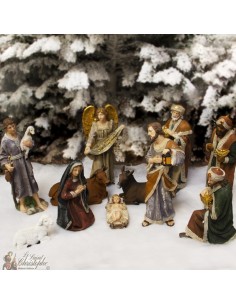Resin Christmas crib - 11 pieces