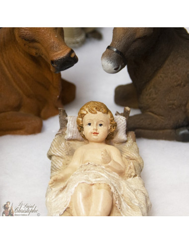 Resin Christmas crib - 11 pieces