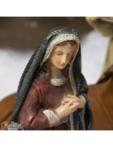 Resin Christmas crib - 11 pieces