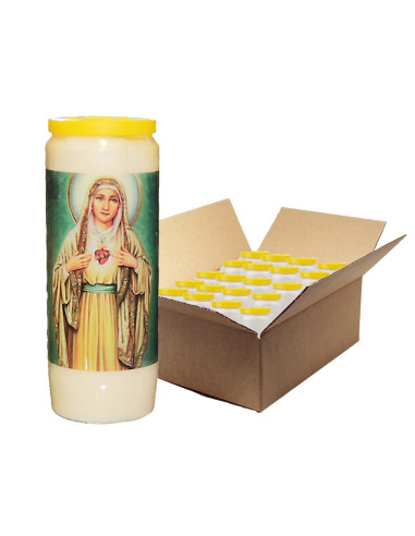 Sacred Heart of Mary Novena Candles - 20 pieces