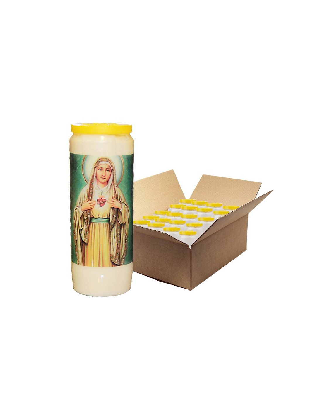Sacred Heart of Mary Novena Candles 20 pieces