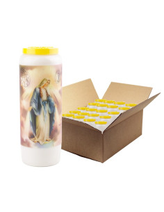 Novenenkerzen Miraculous Virgin Medaillon - 20 Stück