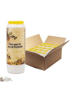 Candele Novena con le anime del Purgatorio - 20 pezzi