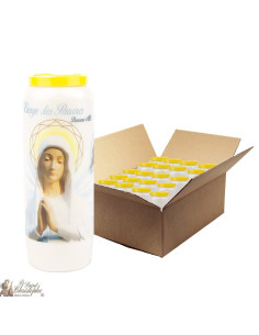 Virgin Novena candles of the poor of Banneux N.D. - 20 pieces