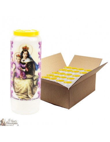 Jungfrau Maria Novene Kerzen vom Berg Karmel - 20 Stück