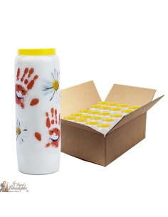 Bougies de Neuvaine prière protection enfants - 20 pièces