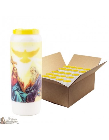 Novena candle Father, Jesus and Holy Spirit - box of 20 pieces