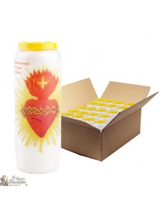 Novena candles thanks to the heart of Jesus - 20 pieces