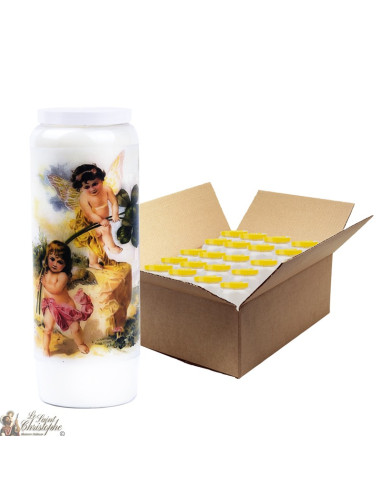Velas Novena Vintage Angel - 20 piezas