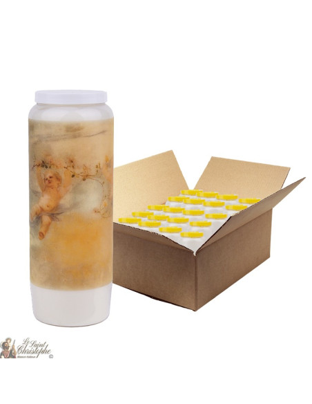 Vintage Engel Novenakerzen - 20 Stück