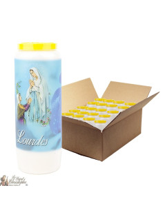 Bougies de Neuvaine Vierge marie de Lourdes  - 20 pièces