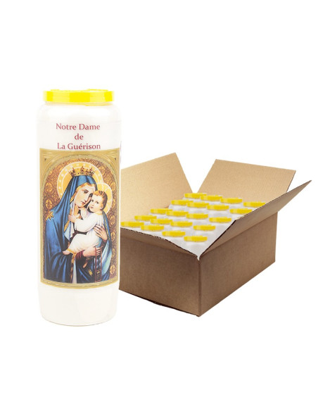Bougies de Neuvaine Vierge marie de Lourdes  - 20 pièces