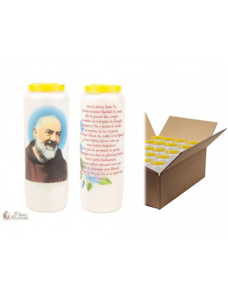 Velas Novena Padre Pío - 20 piezas