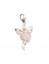 Pendentif ange strass charme - argent 925