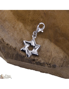 Pendant star of David charm - silver 925