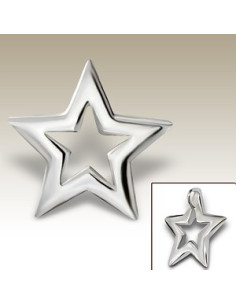 Colgante estrella - plata 925