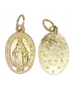 Miraculous Virgin Medal gilded metal