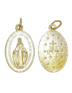 Miraculous Virgin Medal gilded metal