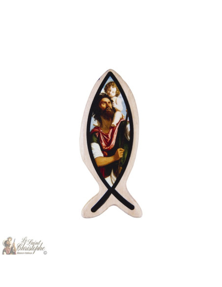 Virgin Fish of the Poor of Banneux N.D. Wood with cordon