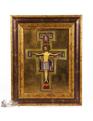 Icon frame kruis St. Franciscus 21 x 27cm