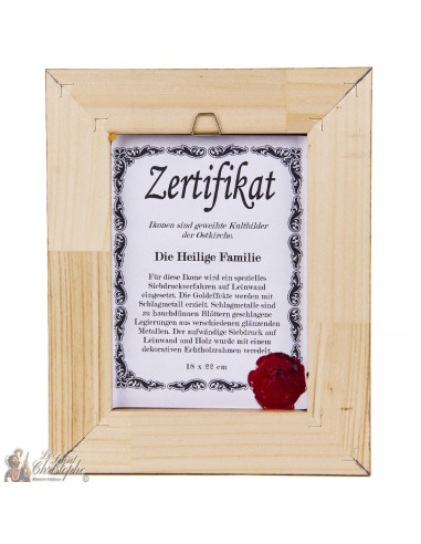 Icon frame Heilige Familie 18 x 22cm