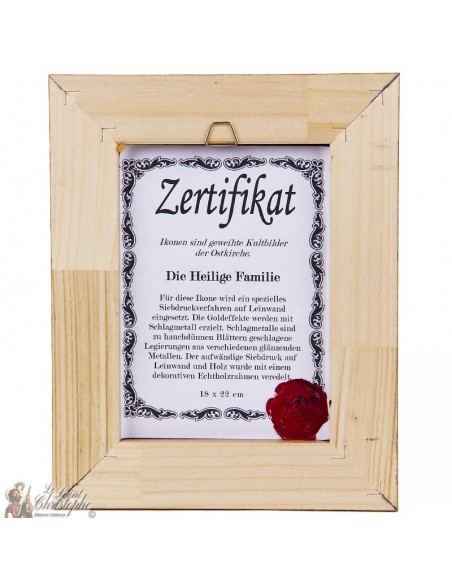 Icon frame Heilige Familie 18 x 22cm