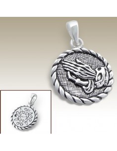 Pendentif chrétien mains priantes - Véritable argent 925