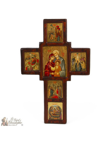 Icono de la Cruz Antigua 34 x 24 cm