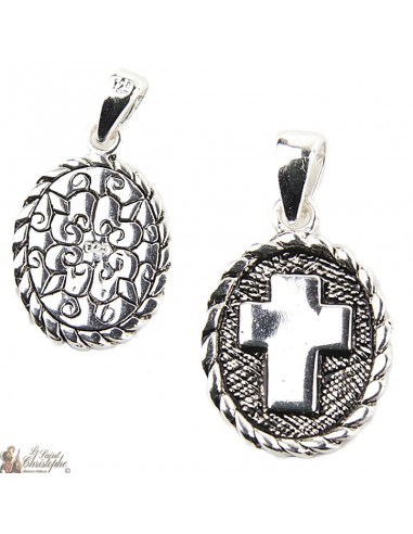 Cross pendant - Genuine silver 925