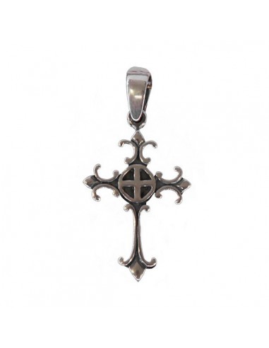 Byzantine cross pendant - genuine 925 silver