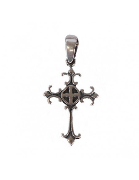 Byzantine cross pendant - genuine 925 silver
