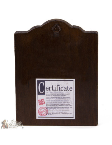 Heilige Icoon 13 x 17 cm - 950 zilver en 24k verguld