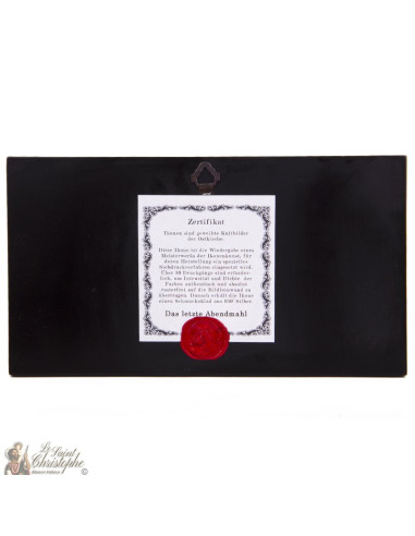 Icono "La última escena" 27 x 15 cm - plata 999