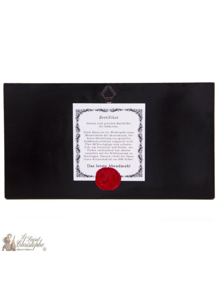 Icono "La última escena" 27 x 15 cm - plata 999