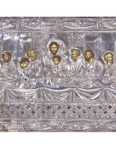 Icona "L'ultima scena" 27 x 15 cm - argento 999