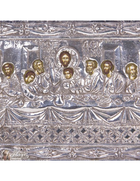 Icon "The last scene" 27 x 15 cm - silver 999