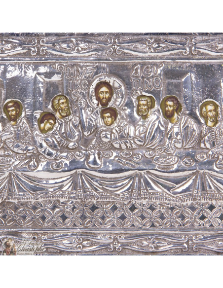 Icona "L'ultima scena" 27 x 15 cm - argento 999