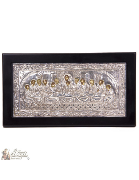 Icono "La última escena" 27 x 15 cm - plata 999