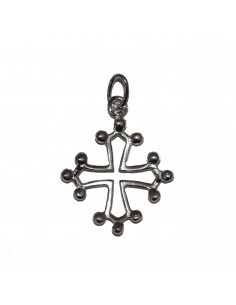 Pendant Jerusalem cross - genuine Silver 925