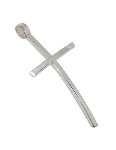 Colgante de cruz - plata genuina 925