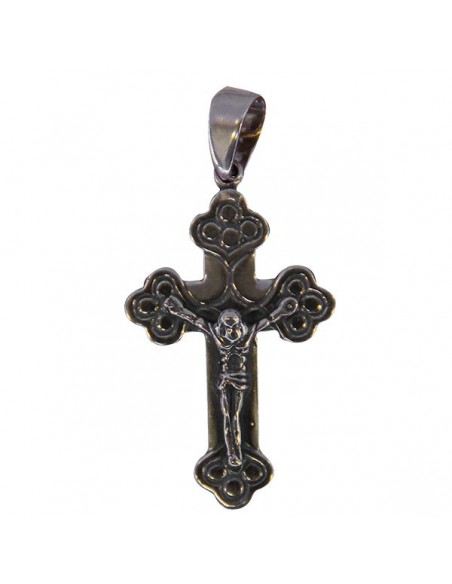 Pendentif croix Byzantine- véritable Argent 925