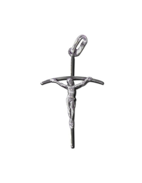 Colgante de cruz - plata genuina 925