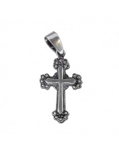 Byzantine cross pendant - genuine 925 silver