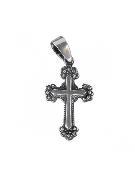 Pendentif croix Byzantine- véritable Argent 925