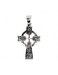 Celtic cross pendant - genuine 925 silver