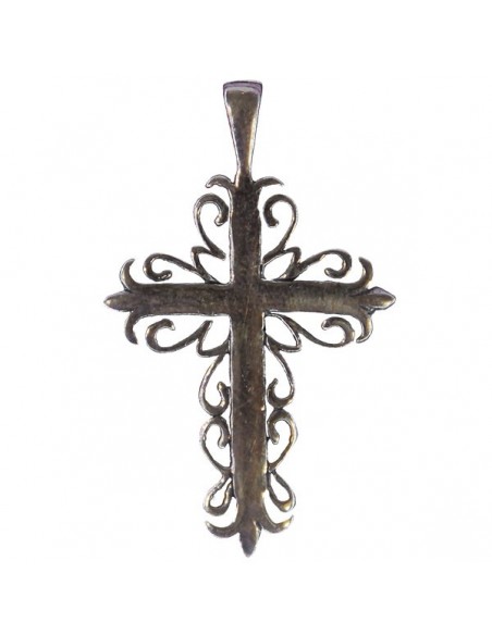 Pendentif croix Byzantine- véritable Argent 925