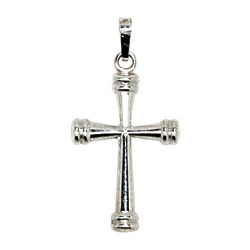 Colgante de cruz - plata genuina 925