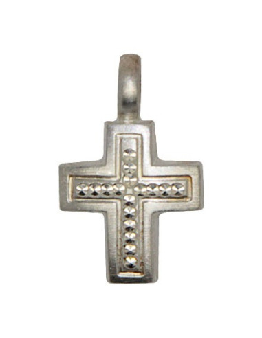Colgante de cruz - plata genuina 925