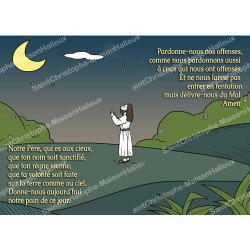 Magnetic prayer card - postal format